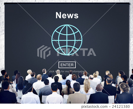 News Report Broadcast Information Update Concept 24121380