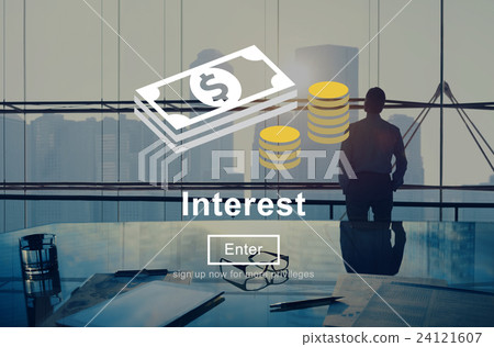 Interest Rates Economy Financial Percentage Concept Interest Rates Economy Financial Percentage Concept 24121607