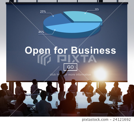 Open for Business Partnership Industry Concept 24121692