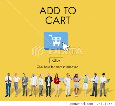 Add to Cart Commerce Internet Shopping Digital Concept 24121737