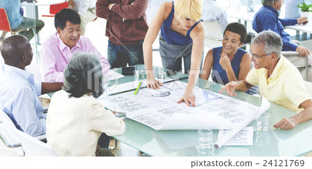 Business People Office Working Discussion Team Concept Business People Office Working Discussion Team Concept 24121769