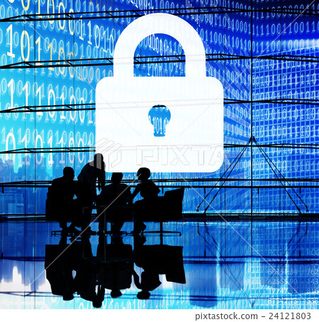 Business People Binary Code Lock Security Cocnept 24121803