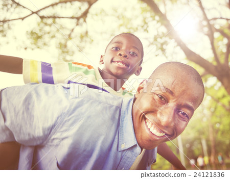 African Family Happiness Holiday Vacation Activity Concept 24121836