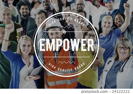 Empower Empowering Empowerment Improvement Concept Empower Empowering Empowerment Improvement Concept 24122222