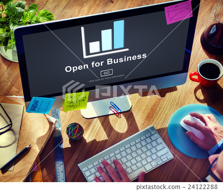 Open for Business Partnership Industry Concept 24122288