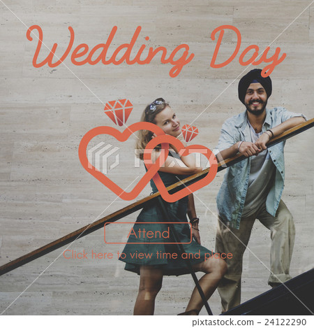 Couple Wedding Married Relationship Romantic Concept 24122290