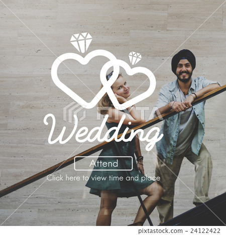 Wedding Love Married Happiness Romance Two Concept 24122422