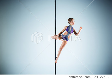 The strong and graceful young girl performing 24122509
