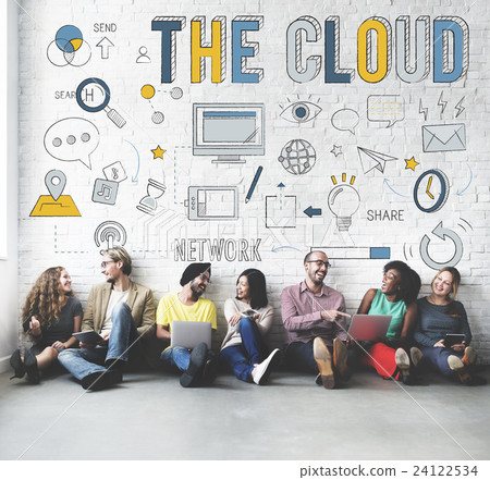 The Cloud Networking Connection Data Concept 24122534