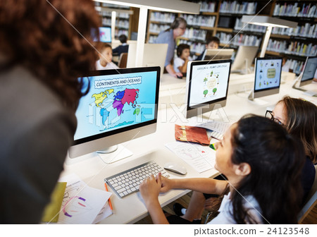 Education School Student Computer Network Technology Concept 24123548