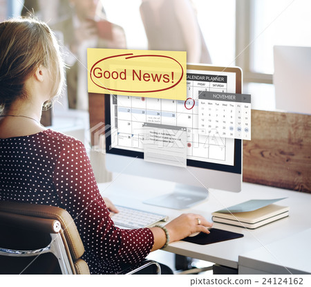 Good News Information Announcement Schedule Concept 24124162