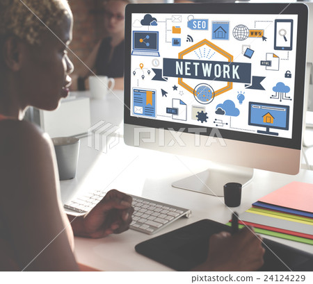 Online Network Internet Connection Digital Concept 24124229