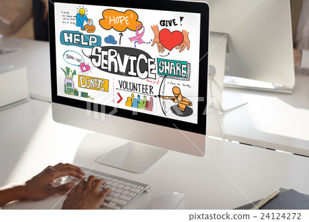 Service Support Assistance Customer Delivery Concept Service Support Assistance Customer Delivery Concept 24124272