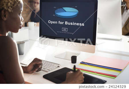 Open for Business Partnership Industry Concept 24124329