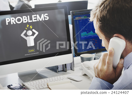 Problems Afraid Anxious Nervous panic Reaction Concept 24124407