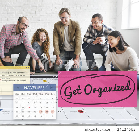Get Organized Tidy Up Clean Schedule To Do Concept 24124592