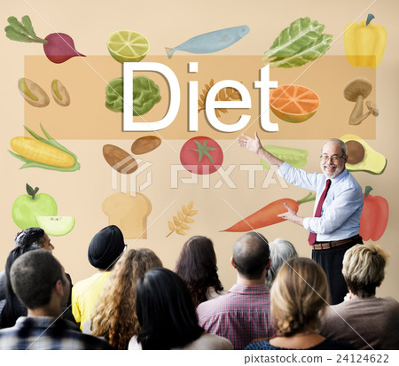 Diet Choice Eatting Healthy Nutrition Obesity Concept 24124622