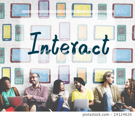Interact Socialize Communication Connection Togetherness Concept 24124626