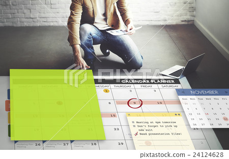 Calendar Planner Planning Organixer Note Concept 24124628