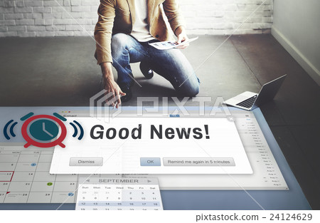 Good News Information Announcement Thinking Concept 24124629