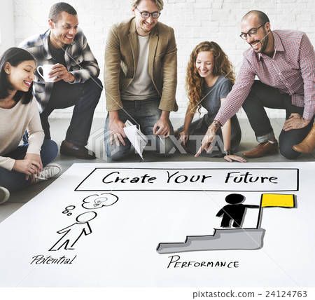 Create Your Future Aspiration Goals Concept Create Your Future Aspiration Goals Concept 24124763