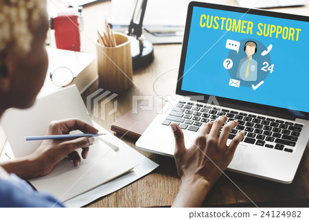 Customer Support Contact Center Advice Concept 24124982