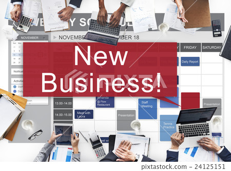 New Business Launch Innovation Startup Concept 24125151