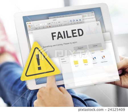 Failed Fail Failing Fiasco Inability Unsuccessful Concept 24125409