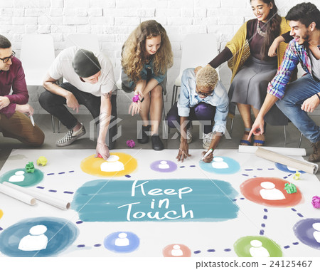 Keep in Touch Communication Connection Relationship Concept 24125467