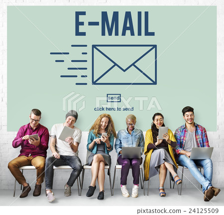 E-mail Correspondence Envelpoe Message Deliver Concept E-mail Correspondence Envelpoe Message Deliver Concept 24125509