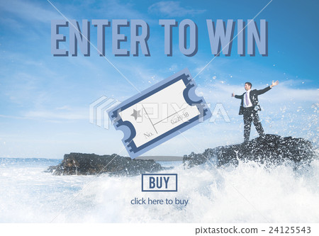 Enter Win Betting Pay Lottery Jackpot Lucky Concept 24125543