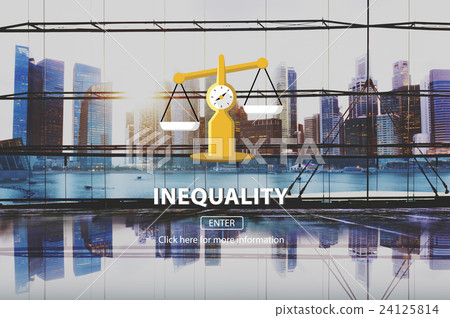 Inequality Difference Diversity Imbalance Racism Concept 24125814