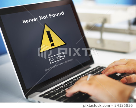 Server Not Found Computer Database Network Concept Server Not Found Computer Database Network Concept 24125836