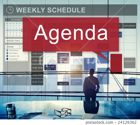 Agenda Apppointment Goals Information List Plan Concept 24126362