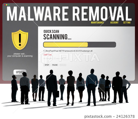 Data File Protection Firewall Malware Removal Concept Data File Protection Firewall Malware Removal Concept 24126378