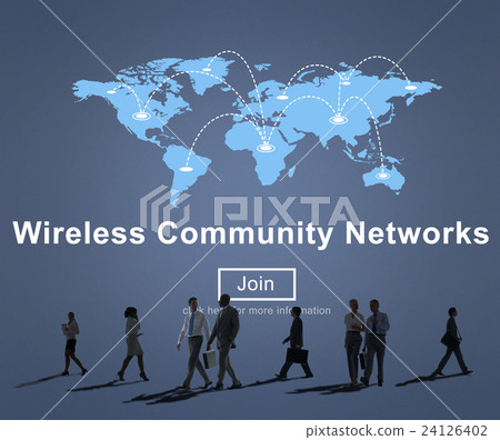 Wireless Community Networks Internet Sharing Concept 24126402