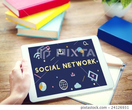 Technology Connection Online Sharing Multimedia Concept Technology Connection Online Sharing Multimedia Concept 24126931