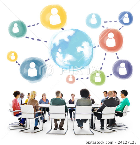 Global Communication Social Media Networking Concept 24127125