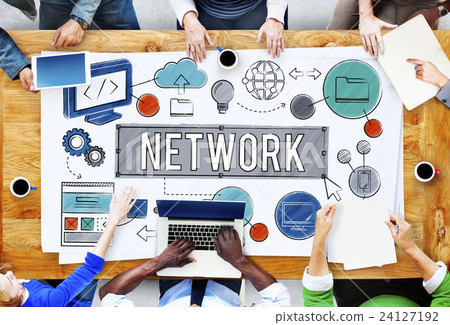 Network Connection Internet Online Technology Concept Network Connection Internet Online Technology Concept 24127192