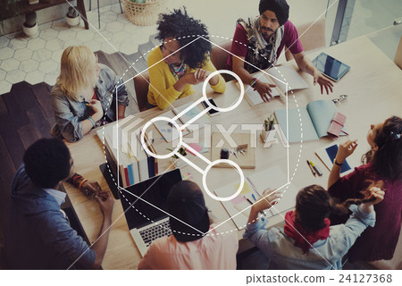 Link Sharing Information Technology Graphic Concept 24127368
