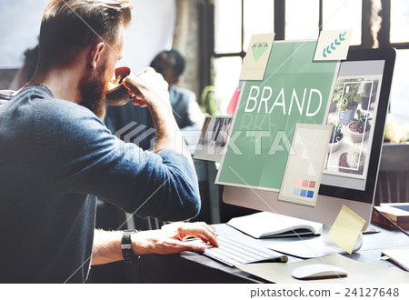 Brand Branding Label Marketing Profile Trademark Concept 24127648