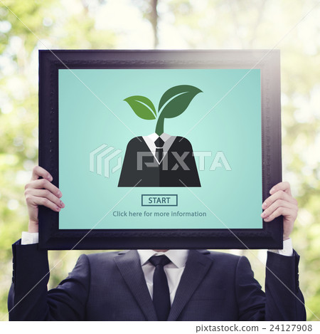 Environment Ecology Symbol Start Plant Concept Environment Ecology Symbol Start Plant Concept 24127908