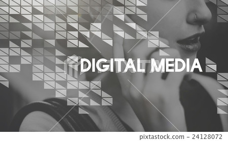 Digital Media Information Network Connection Concept Digital Media Information Network Connection Concept 24128072