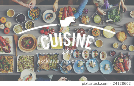 Cuisine Culinary Catering Buffet Meal Concept Cuisine Culinary Catering Buffet Meal Concept 24128602