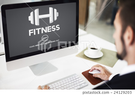 Fitness Health Physical Strength Training Workout Concept 24129203