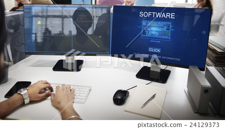 Software Data Digital Programs System Technology Concept 24129373
