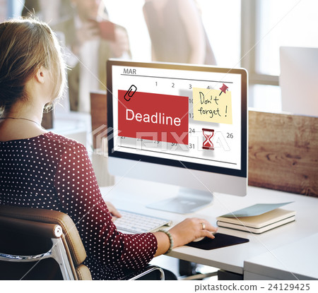Deadline Note Calendar Planner Concept 24129425