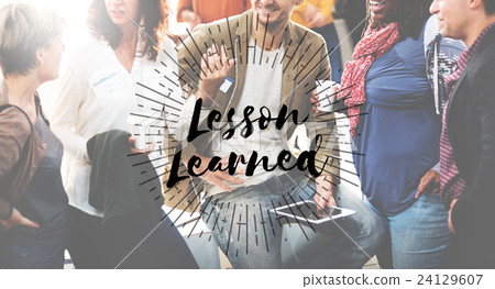 Lesson Learned Educate Learn Knowledge Education Learning Concept Lesson Learned Educate Learn Knowledge Education Learning Concept 24129607