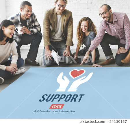Support Helping Charity Icon Relief Concept Support Helping Charity Icon Relief Concept 24130137