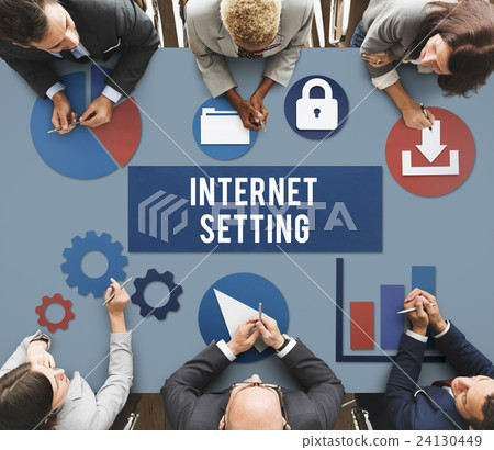 Internet Setting Gadget Control Networking Concept Internet Setting Gadget Control Networking Concept 24130449